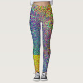 Leggings van het Rainbow Blur Pattern (Voorkant)