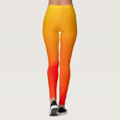 Leggings van het Sunset Oranje en Gellow Gradient  (Achterkant)