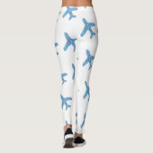 Leggings van het vliegtuig (wit) (Achterkant)
