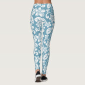 LEGGINGS VAN ISLAND PLUMERIA (SLATE BLUE) (Achterkant)