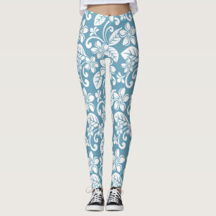 LEGGINGS VAN ISLAND PLUMERIA (SLATE BLUE)