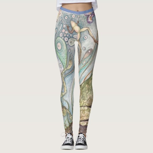 Leggings van kikker en ris (Voorkant)