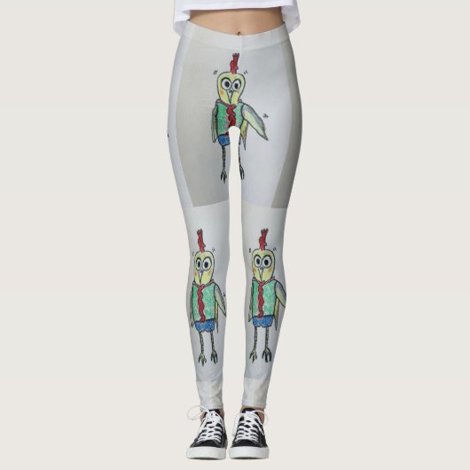 Leggings van kippen (Voorkant)