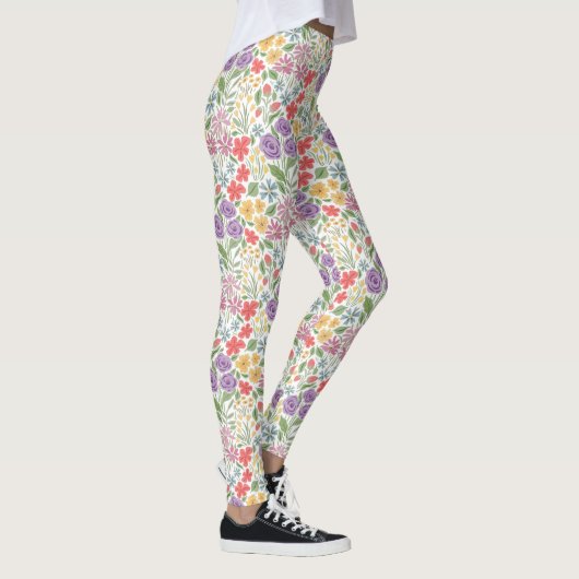 Leggings van kleurrijke Floral (Rechts)