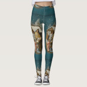 Leggings van kleurrijke  nativiteitsscène (Voorkant)