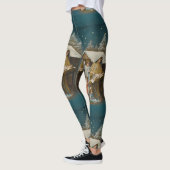Leggings van kleurrijke  nativiteitsscène (Links)