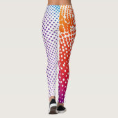 Leggings van kleurrijke Stippen (Achterkant)