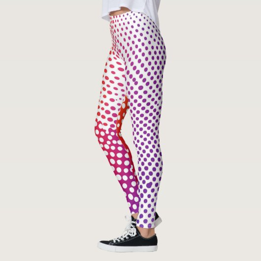 Leggings van kleurrijke Stippen (Links)
