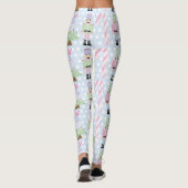 Leggings van lichtblauw snoersnoer (Achterkant)