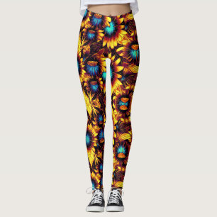 Leggings van lumierzonnebloemen