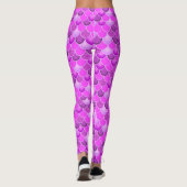 Leggings van Mermaid Zee Paarse Scale (Achterkant)