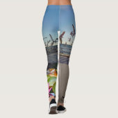 leggings van namaste ' lotus strand yoga (Achterkant)