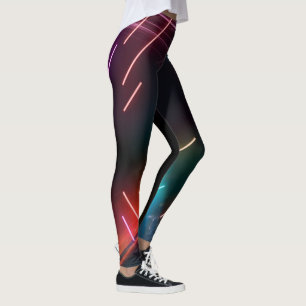 Leggings van Neon Led Artistic Black Vrouwen