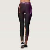 Leggings van Neon Led Artistic Black Vrouwen (Achterkant)