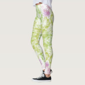 Leggings van paarse bloemen (Links)