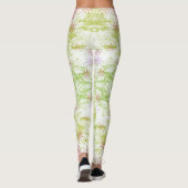 Leggings van paarse bloemen (Achterkant)