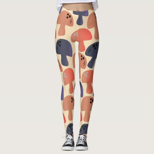 Leggings van paddenstoelen (Voorkant)