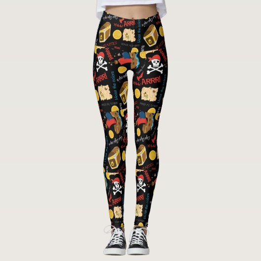 Leggings van piratenschatten (Voorkant)