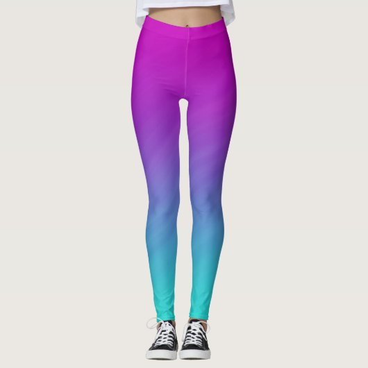 Leggings van Rainbow Ombre (Voorkant)