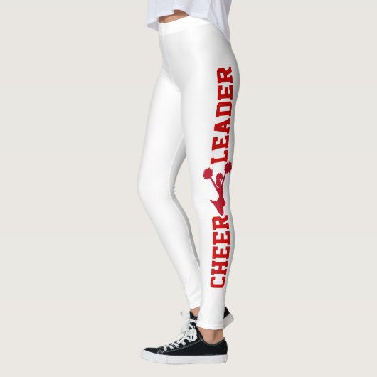 Leggings van rode en witte Cheerleader (Links)