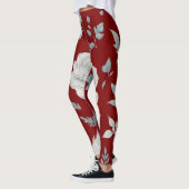 Leggings van rode Floral (Links)