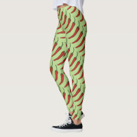 Leggings van rode hotspots voor Chili Peppers