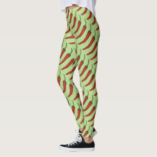 Leggings van rode hotspots voor Chili Peppers