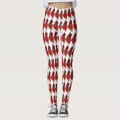 Leggings van rode kardinale vogels (Voorkant)