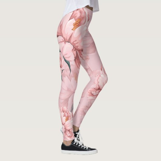 Leggings van roze bloemen (Rechts)