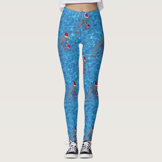 leggings van santa claus dolphins (Voorkant)