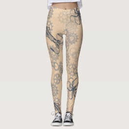 leggings van steampunk octopus