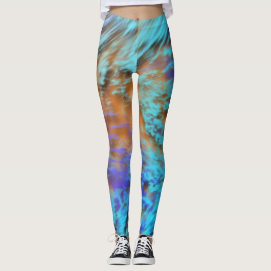 Leggings van Sunset Spiralz door Haydee Rodriguez (Voorkant)