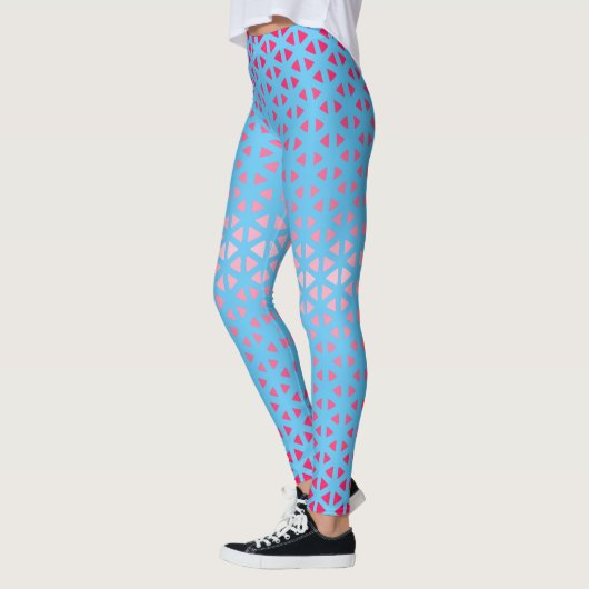 Leggings van Triangle.Pattern.shade.roze.02 LBlue  (Links)