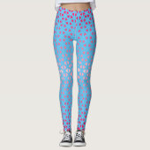Leggings van Triangle.Pattern.shade.roze.02 LBlue  (Voorkant)