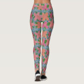 Leggings van tropische flora (Achterkant)