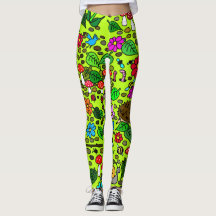 Leggings van tuinschilderijen