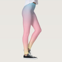 Leggings van Unicorn - pastel Ombre gradiënt