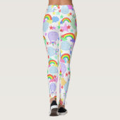 Leggings van Unicorns en regenbogen (Achterkant)