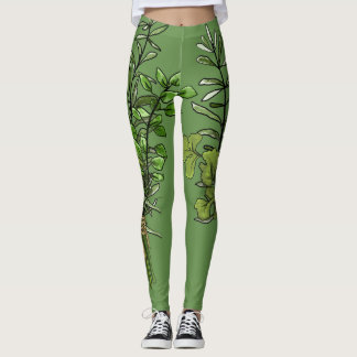 Leggings van verse kruiden