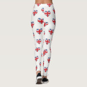 Leggings van vrouwen - Brits hart (Achterkant)