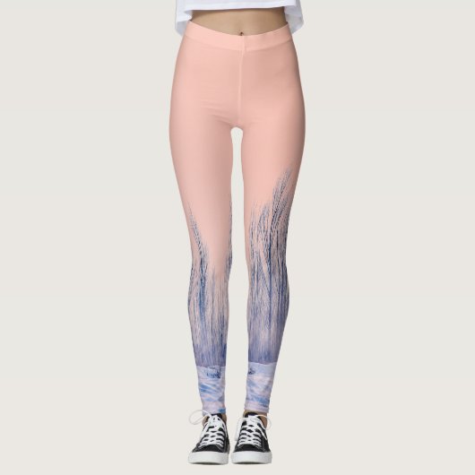 Leggings van vrouwen | Eco Fitness Winterbos (Voorkant)
