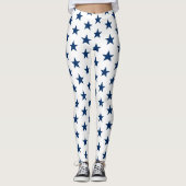 Leggings van vrouwen — patriottische sterren (Voorkant)
