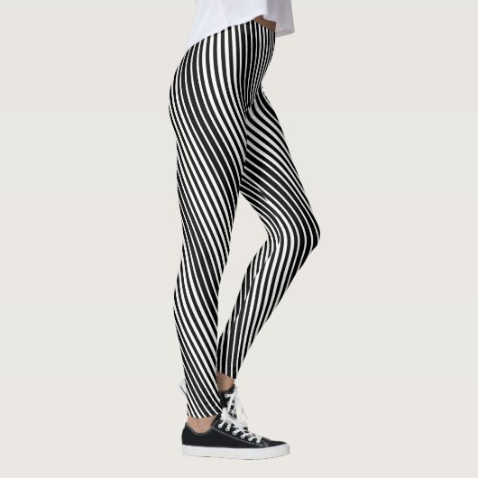 Leggings van vrouwen — Zwarte strepen (Rechts)