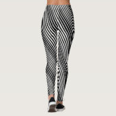 Leggings van vrouwen — Zwarte strepen (Achterkant)