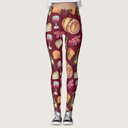 leggings van wijn en kaas (Voorkant)