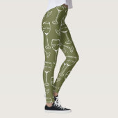 Leggings VAN WIJNGLASPATROON (Rechts)