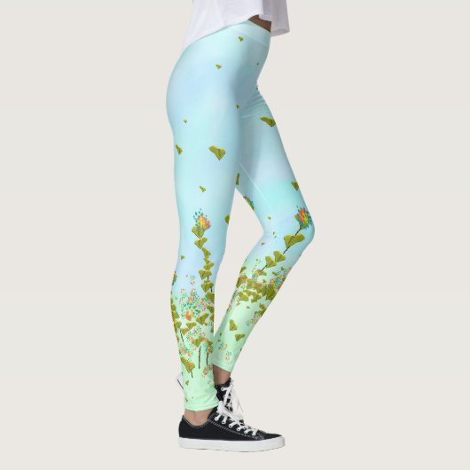 Leggings van wilde bloemen (Rechts)