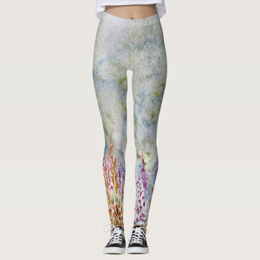 Leggings van wilde bloemen (Voorkant)