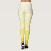 Leggings Vanille Jaune Blanc Modèle Élégant Moderne (Dos)