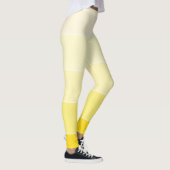 Leggings Vanille Jaune Blanc Modèle Élégant Moderne (Droite)